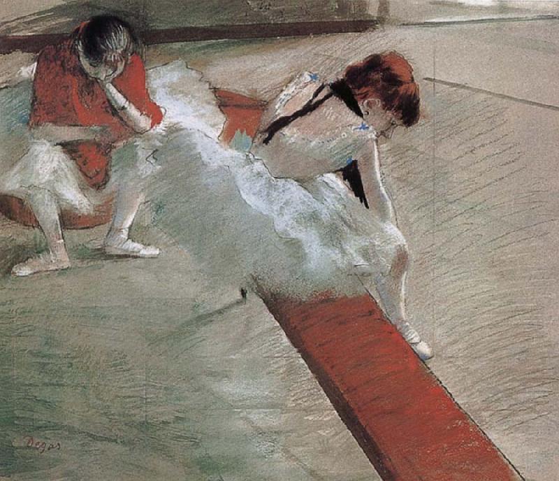 Edgar Degas Dancer have a break